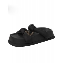 New Outer Wear Retro Platform Sandals With Black