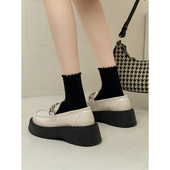 Summer Platform Shoes Black Mary Jane Shoes 2 Clolor