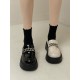 Summer Platform Shoes Black Mary Jane Shoes 2 Clolor