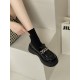 Summer Platform Shoes Black Mary Jane Shoes 2 Clolor